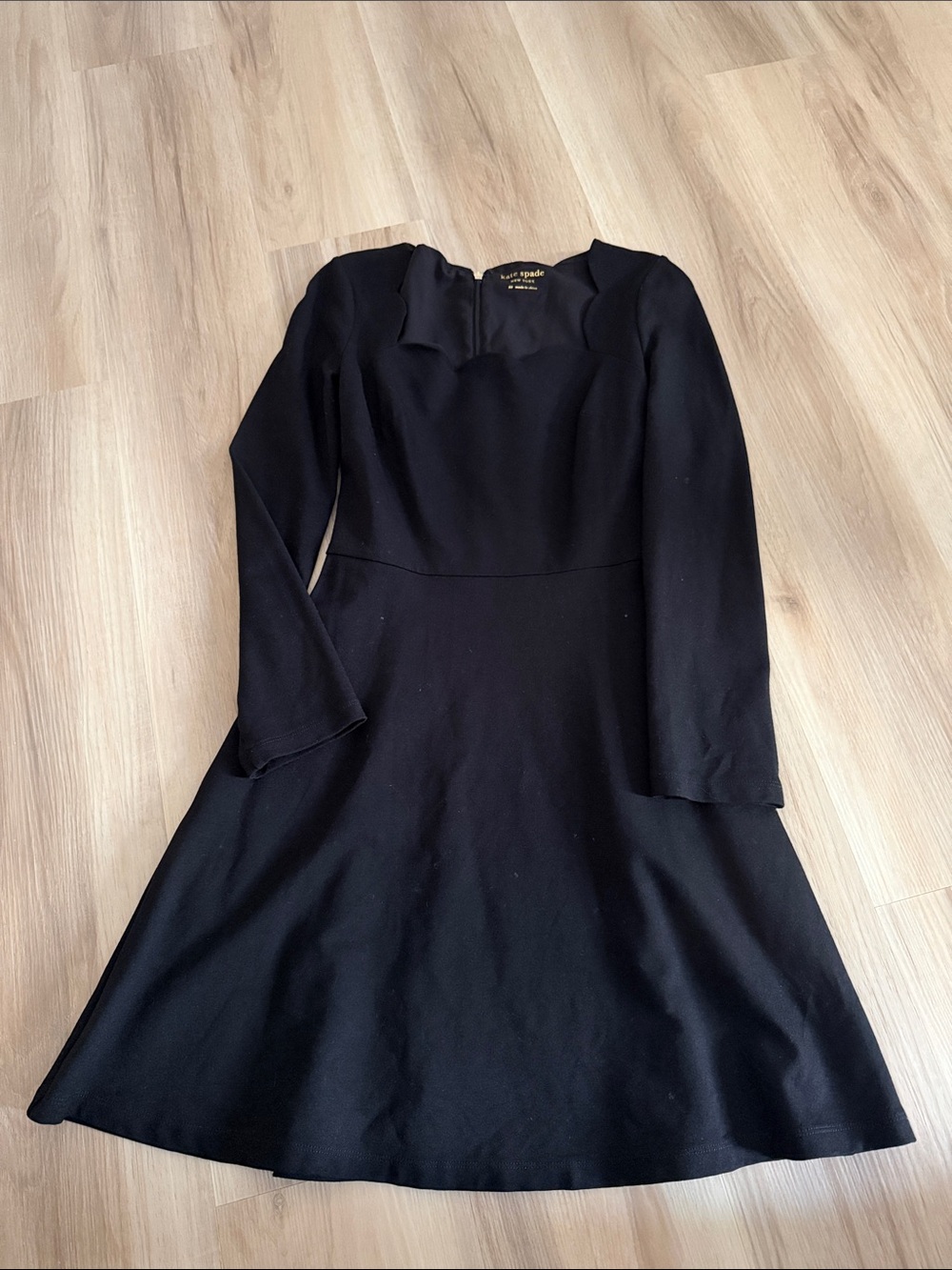 kate spade Black Long-Sleeve A-Line Dress